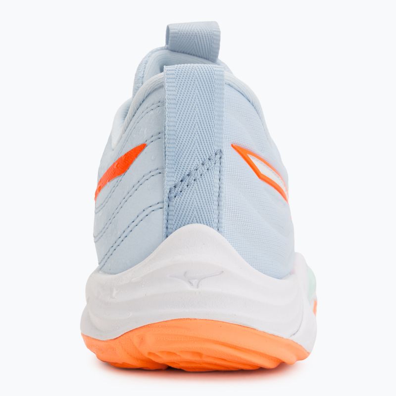 Buty do siatkówki damskie Mizuno Wave Momentum Elite blue finch/white/lava orange 6