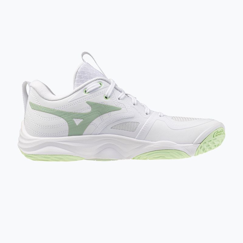 Buty do siatkówki damskie Mizuno Wave Momentum Elite white/balsam green/ambrosia 2