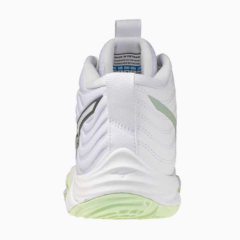 Buty do siatkówki damskie Mizuno Wave Momentum Elite Mid white/balsam green/ambrosia 3