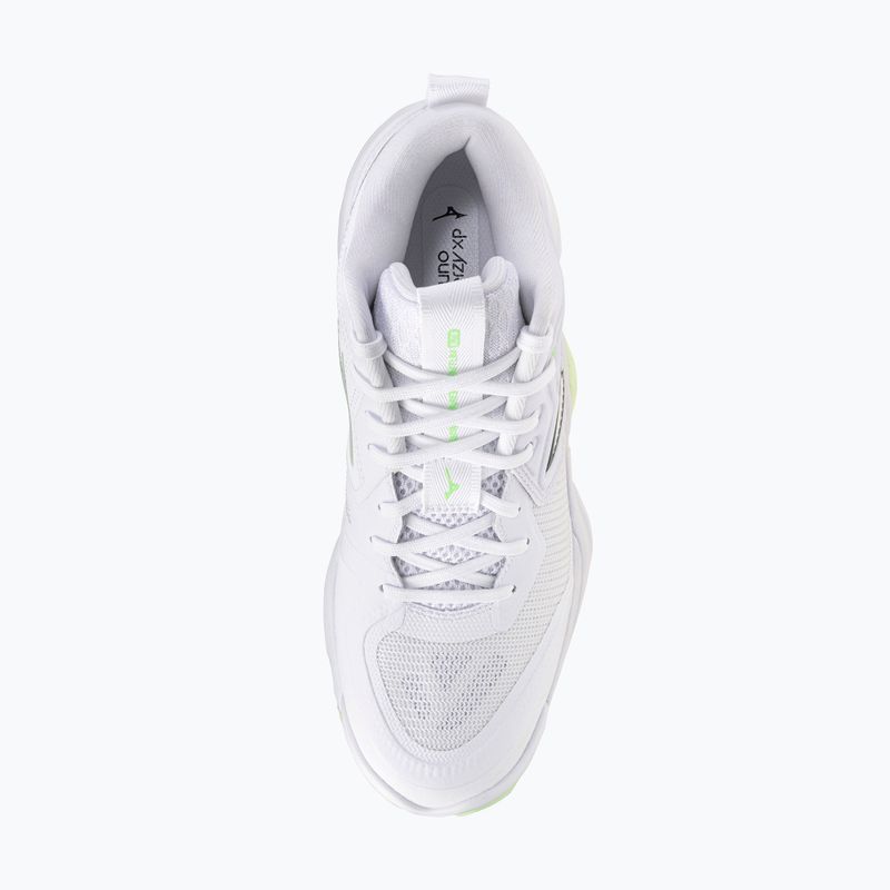 Buty do siatkówki damskie Mizuno Wave Momentum Elite Mid white/balsam green/ambrosia 5