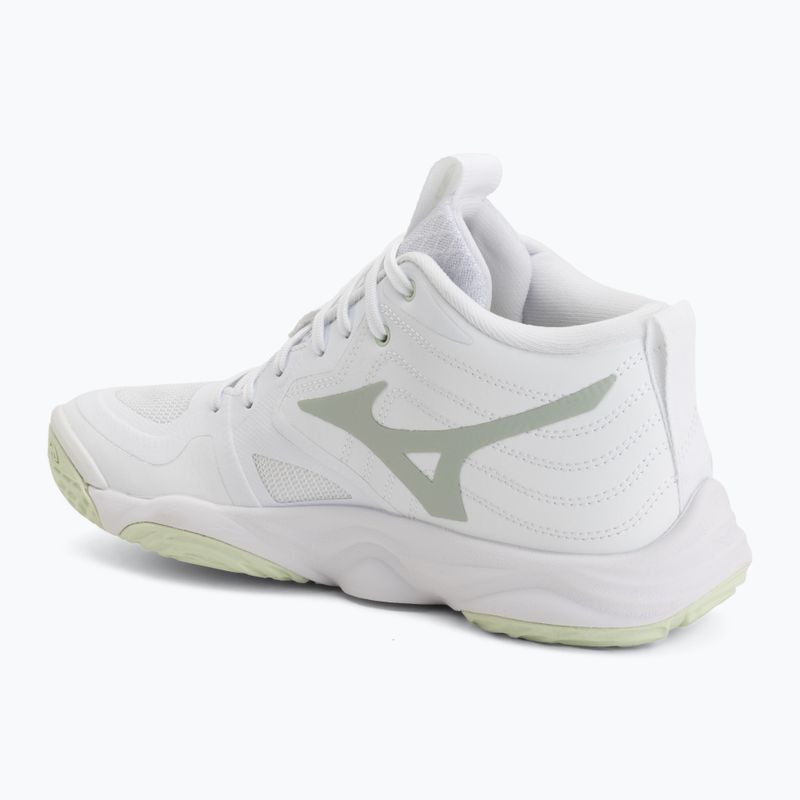 Buty do siatkówki damskie Mizuno Wave Momentum Elite Mid white/balsam green/ambrosia 3