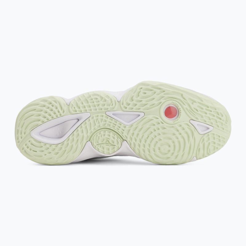 Buty do siatkówki damskie Mizuno Wave Momentum Elite Mid white/balsam green/ambrosia 4