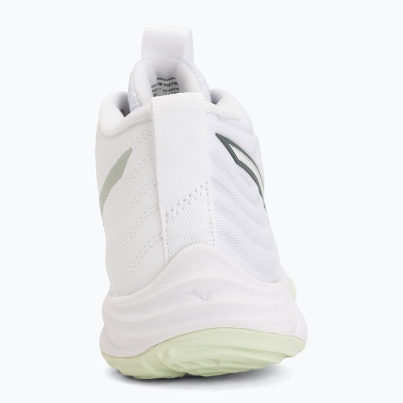 Buty do siatkówki damskie Mizuno Wave Momentum Elite Mid white/balsam green/ambrosia 6