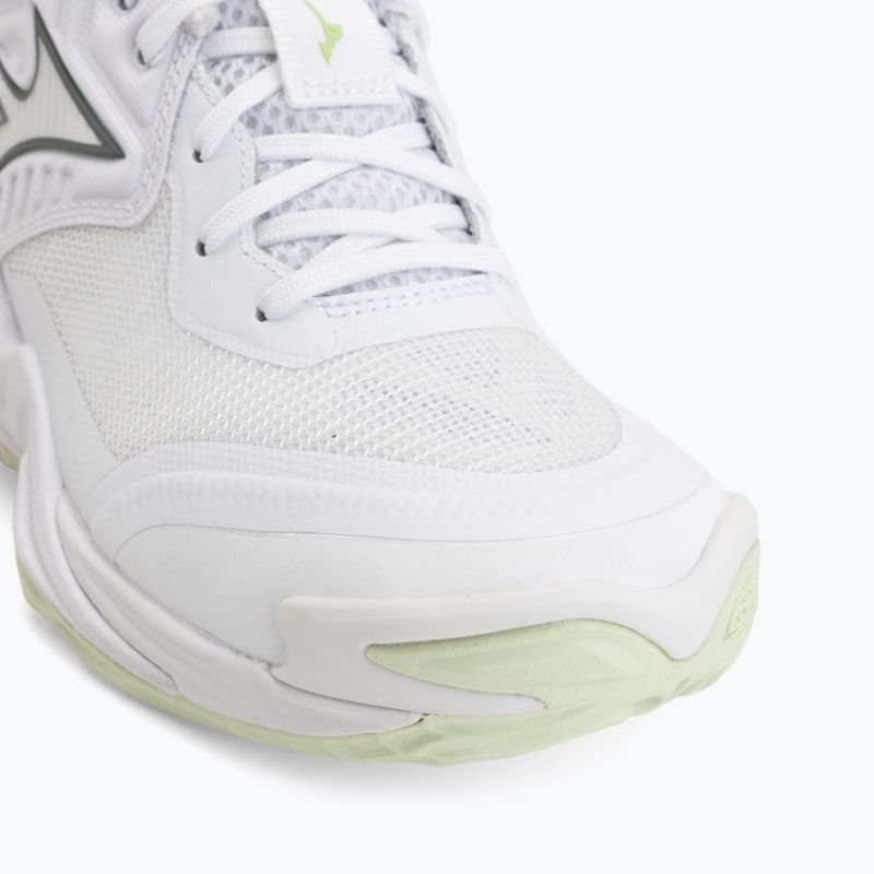 Buty do siatkówki damskie Mizuno Wave Momentum Elite Mid white/balsam green/ambrosia 7