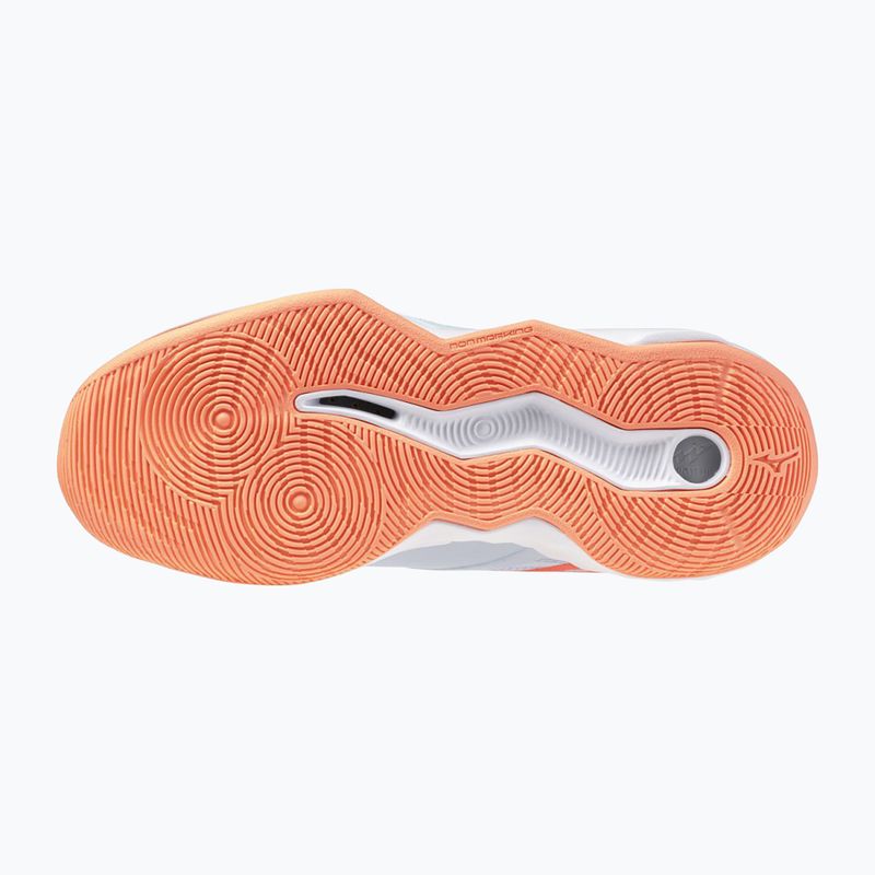 Buty do siatkówki damskie Mizuno Wave Momentum Pro blue finch/lava orange/flamingo coral 4