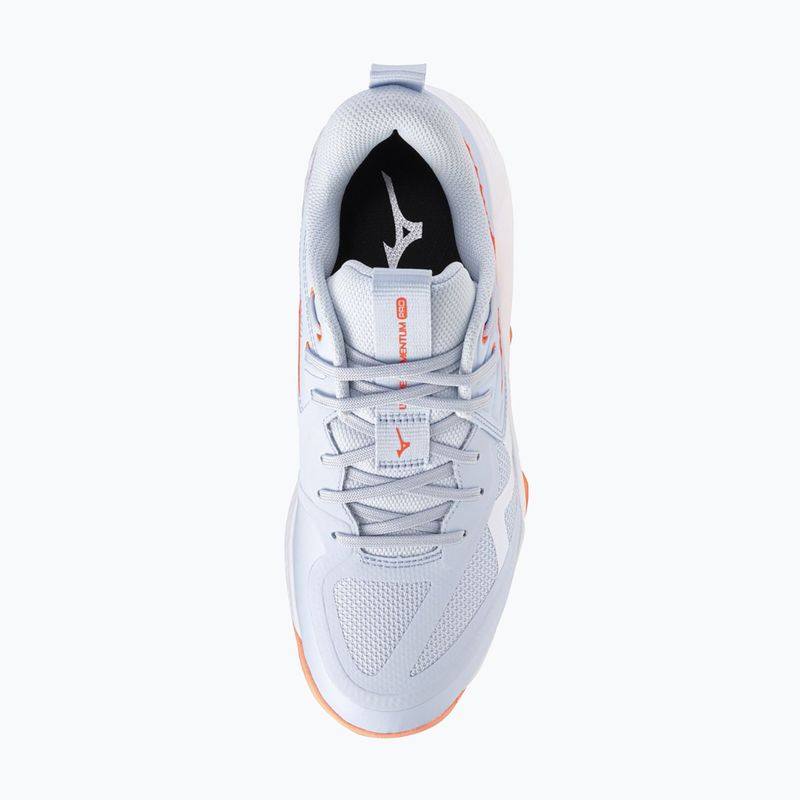Buty do siatkówki damskie Mizuno Wave Momentum Pro blue finch/lava orange/flamingo coral 5