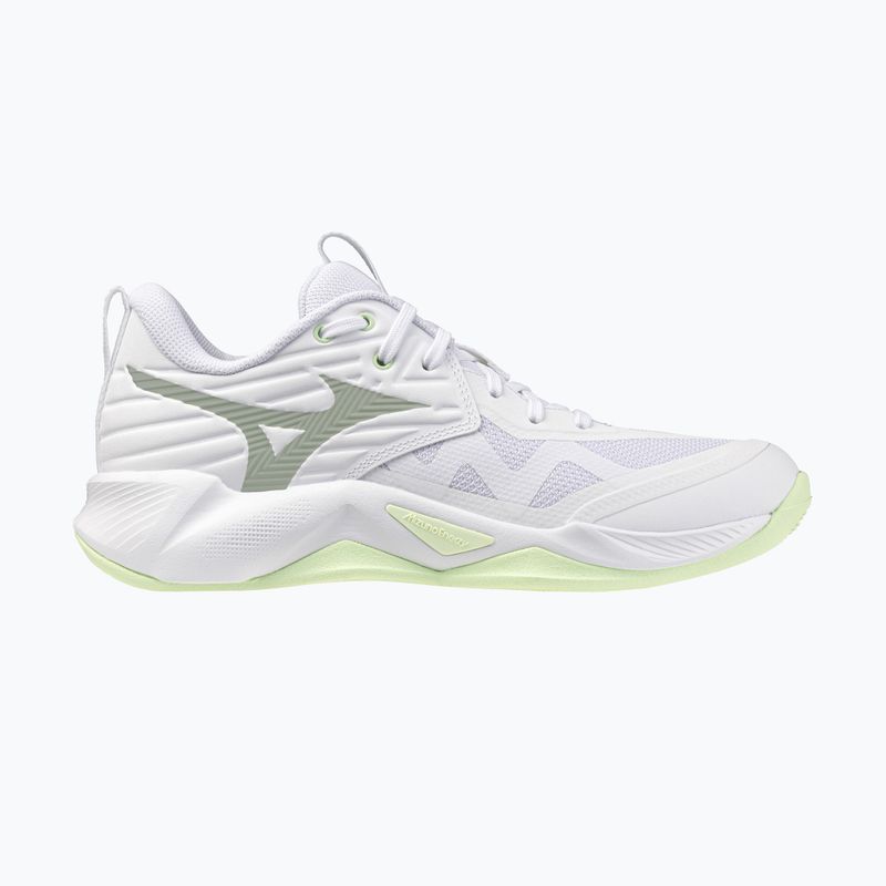 Buty do siatkówki damskie Mizuno Wave Momentum Pro white/aqua gray/ambrosia