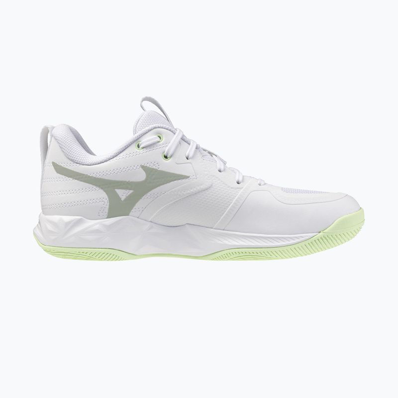 Buty do siatkówki damskie Mizuno Wave Momentum Pro white/aqua gray/ambrosia 2