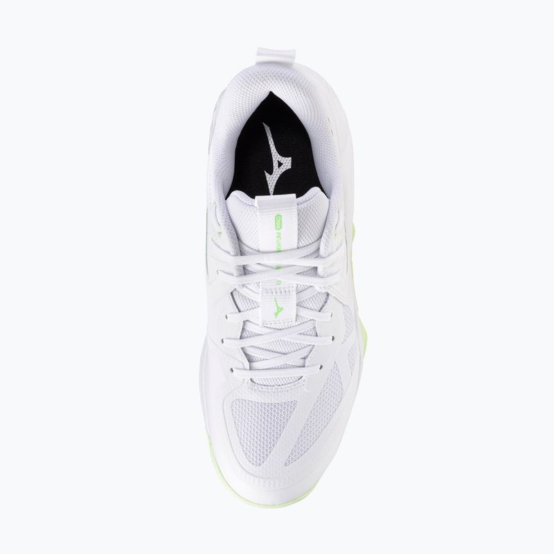 Buty do siatkówki damskie Mizuno Wave Momentum Pro white/aqua gray/ambrosia 5