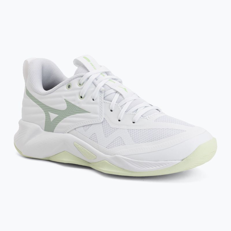 Buty do siatkówki damskie Mizuno Wave Momentum Pro white/aqua gray/ambrosia