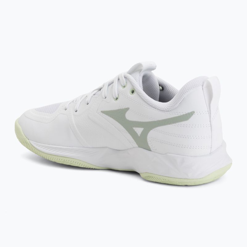 Buty do siatkówki damskie Mizuno Wave Momentum Pro white/aqua gray/ambrosia 3