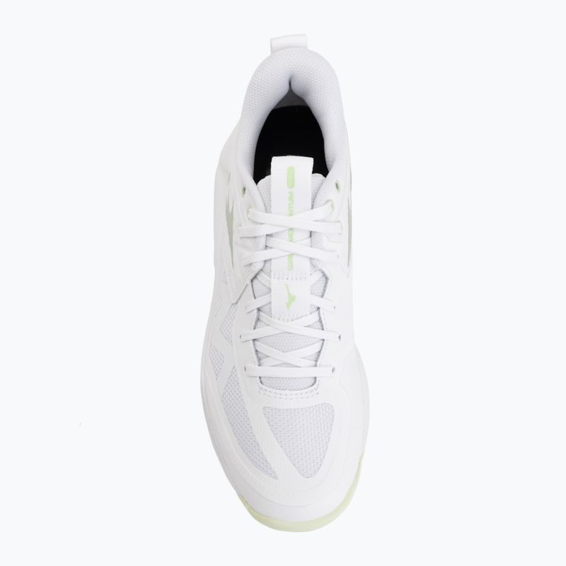 Buty do siatkówki damskie Mizuno Wave Momentum Pro white/aqua gray/ambrosia 5