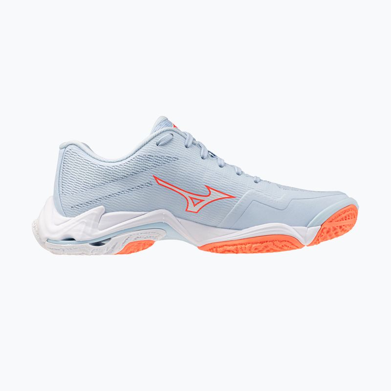 Buty do siatkówki damskie Mizuno Wave Lightning Elite blue finch/white/lava orange 2