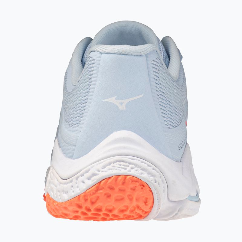 Buty do siatkówki damskie Mizuno Wave Lightning Elite blue finch/white/lava orange 3