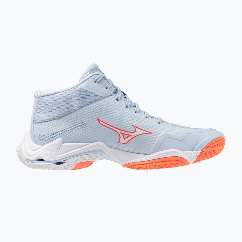 Buty do siatkówki damskie Mizuno Wave Lightning Elite Mid blue finch/whitelava orange 2