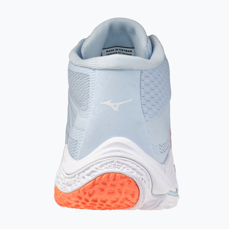 Buty do siatkówki damskie Mizuno Wave Lightning Elite Mid blue finch/whitelava orange 3