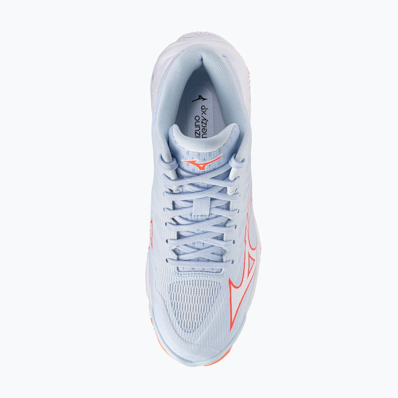 Buty do siatkówki damskie Mizuno Wave Lightning Elite Mid blue finch/whitelava orange 5