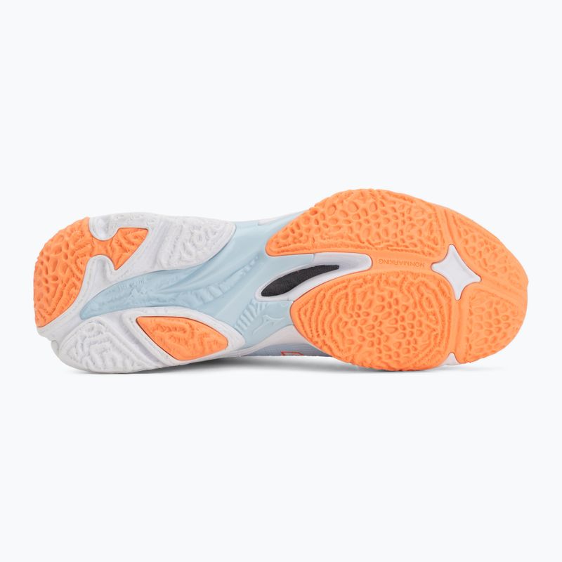 Buty do siatkówki damskie Mizuno Wave Lightning Elite Mid blue finch/whitelava orange 4