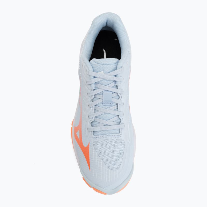 Buty do siatkówki damskie Mizuno Wave Lightning Pro blue finch/lava orange/flamingo coral 5
