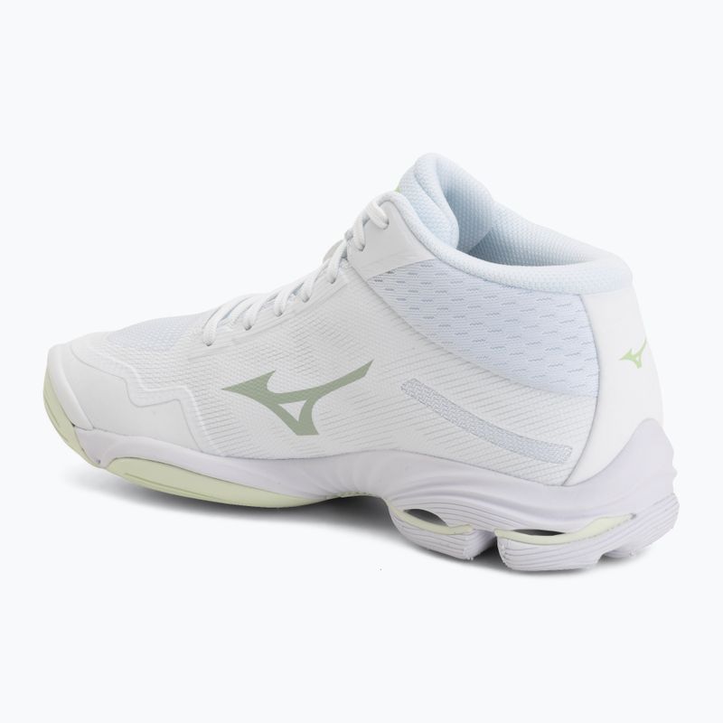 Buty do siatkówki damskie Mizuno Wave Lightning Pro Mid white/aqua gray/ambrosia 3