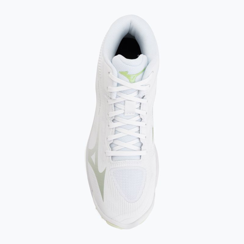 Buty do siatkówki damskie Mizuno Wave Lightning Pro Mid white/aqua gray/ambrosia 5