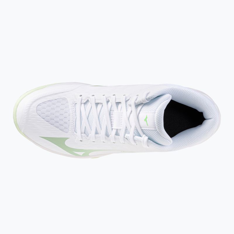 Buty do siatkówki damskie Mizuno Lightning Select Mid white/aqua gray/ambrosia 5