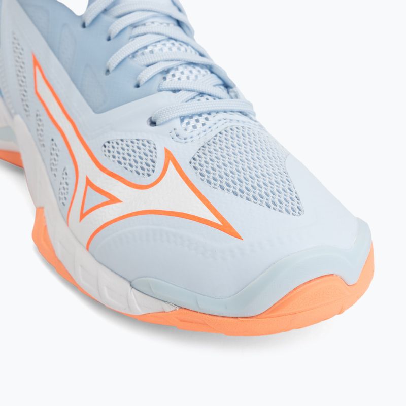 Buty do piłki ręcznej damskie Mizuno Wave Mirage 5 blue finch/white 7