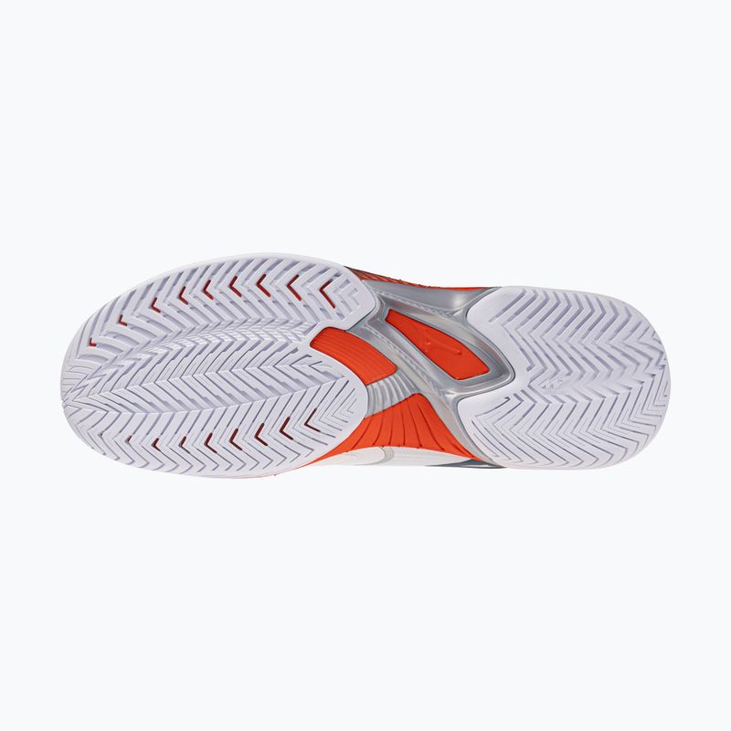 Buty do tenisa męskie Mizuno Wave Exceed Court AC white/insignia blue/orange 4