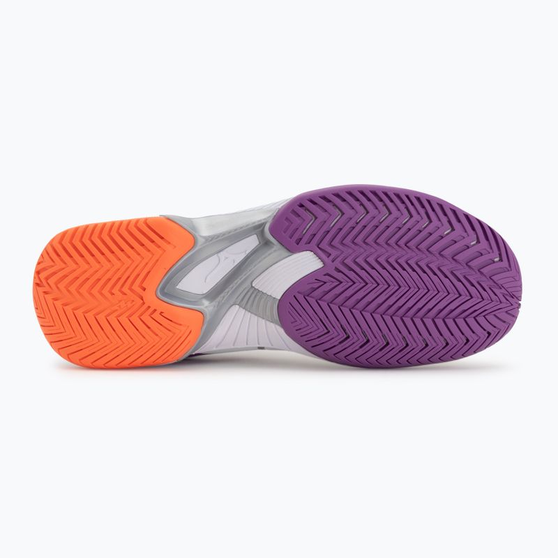 Buty do tenisa damskie Mizuno Wave Exceed Court AC white/dahlia/lava orange 4