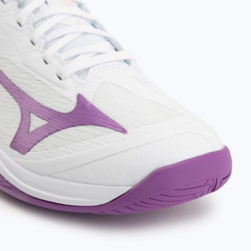 Buty do tenisa damskie Mizuno Wave Exceed Court AC white/dahlia/lava orange 7