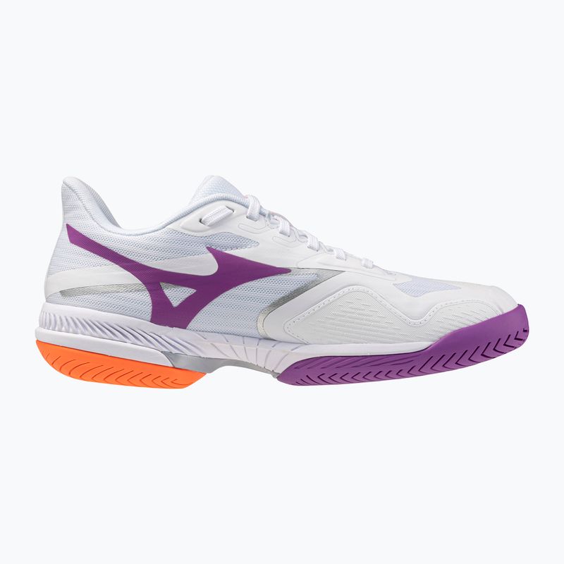 Buty do tenisa damskie Mizuno Wave Exceed Court AC white/dahlia/lava orange 2