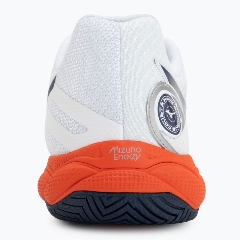 Buty do tenisa męskie Mizuno Wave Enforce Court 2 AC white/insignia blue/orange 6