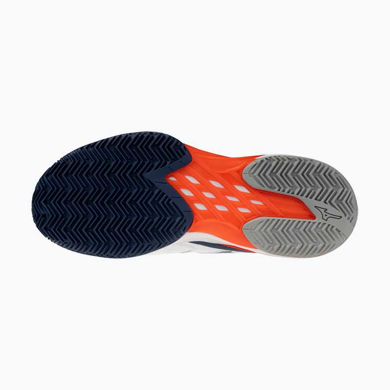 Buty do tenisa męskie Mizuno Neo Ace CC white/insignia blue/orange 4