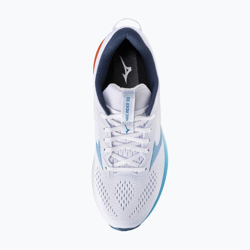 Buty do biegania męskie Mizuno Wave Rider 30 white/blue jewel/orange 5