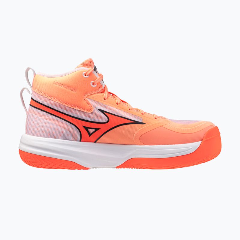 Buty do siatkówki Mizuno Neo Jump Mid flamingo coral/lava orange/white 2