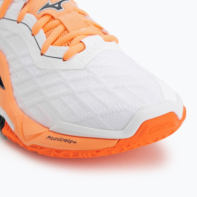 Buty do piłki ręcznej Mizuno Wave Stealth Neo 2.1 white/black/flamingo coral 7