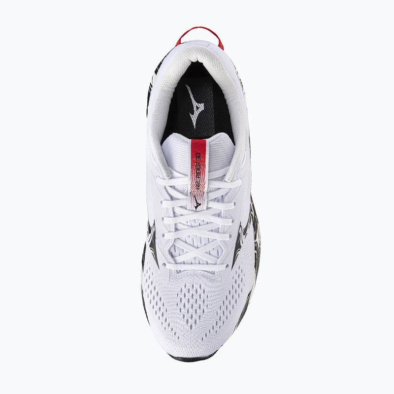 Buty do biegania męskie Mizuno Wave Rider 30 Disclosure white/black/high risk red 5