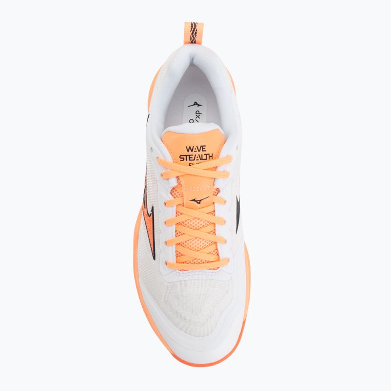 Buty do piłki ręcznej Mizuno Wave Stealth Elite white/lava orange 5