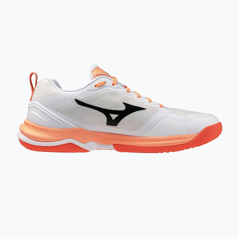Buty do piłki ręcznej Mizuno Wave Stealth Elite white/lava orange 2