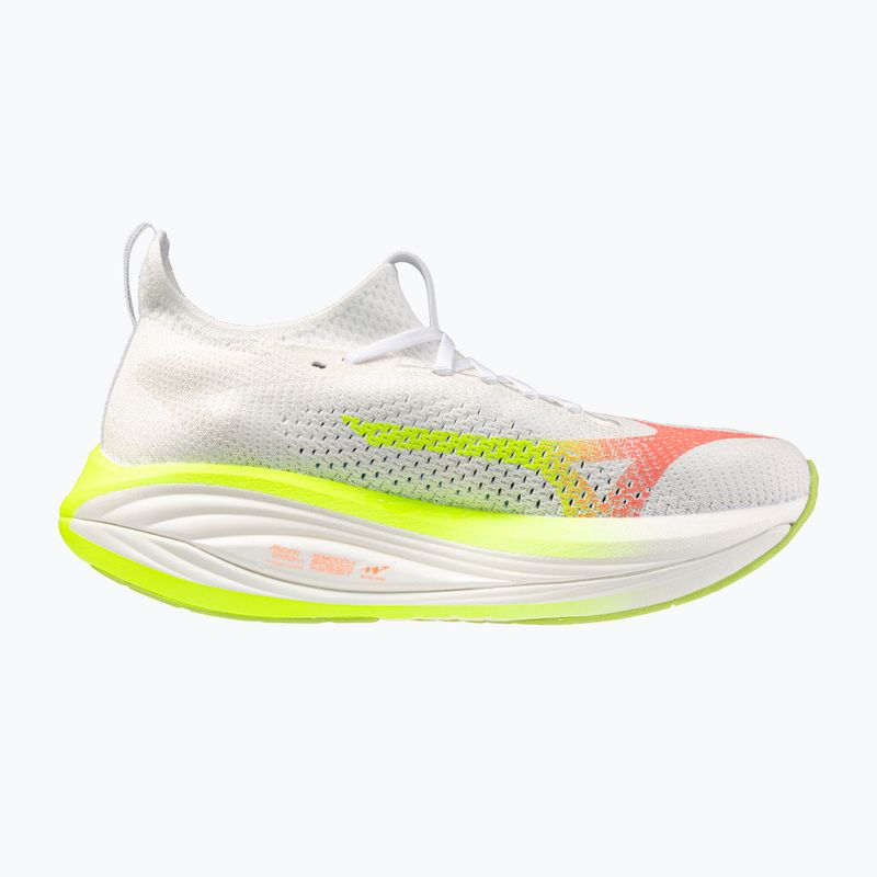 Buty do biegania damskie Mizuno Neo Vista 3 white/flamingo coral/lime pulp 2