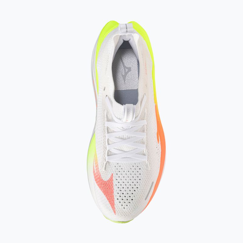 Buty do biegania damskie Mizuno Neo Vista 3 white/flamingo coral/lime pulp 7