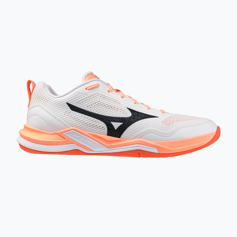 Buty do piłki ręcznej Mizuno Wave Stealth Pro white/black/flamingo coral