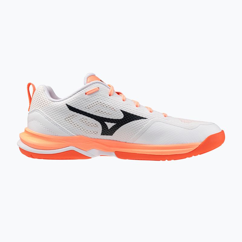 Buty do piłki ręcznej Mizuno Wave Stealth Pro white/black/flamingo coral 2