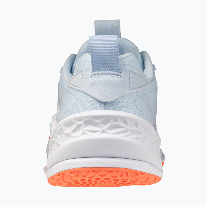 Buty do piłki ręcznej damskie Mizuno Wave Stealth Neo 2.1 blue finch/lava orange/white 2