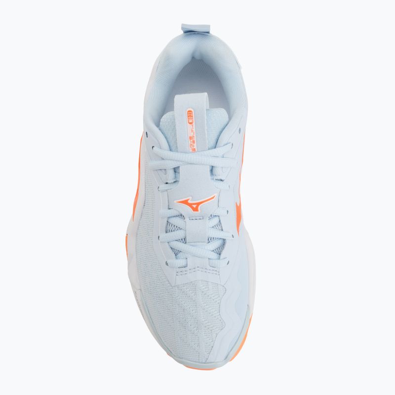 Buty do piłki ręcznej damskie Mizuno Wave Stealth Neo 2.1 blue finch/lava orange/white 5
