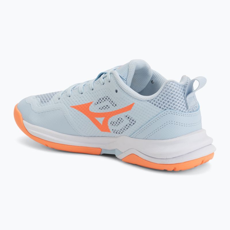 Buty do piłki ręcznej damskie Mizuno Wave Stealth Pro blue finch/lava orange 3