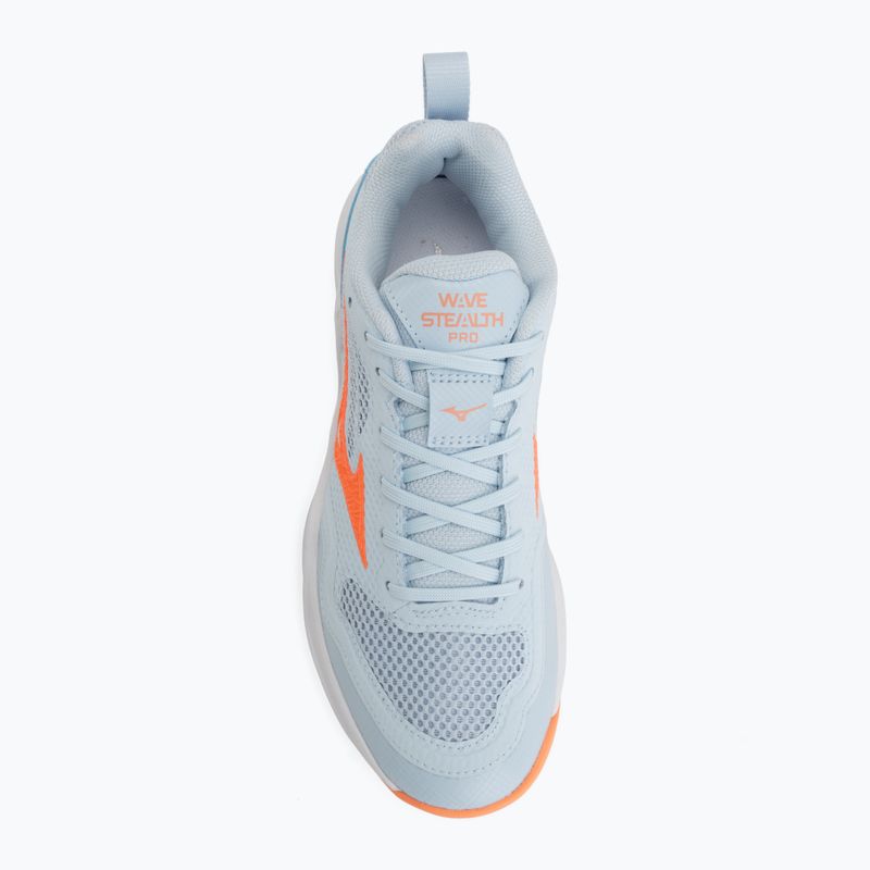 Buty do piłki ręcznej damskie Mizuno Wave Stealth Pro blue finch/lava orange 5