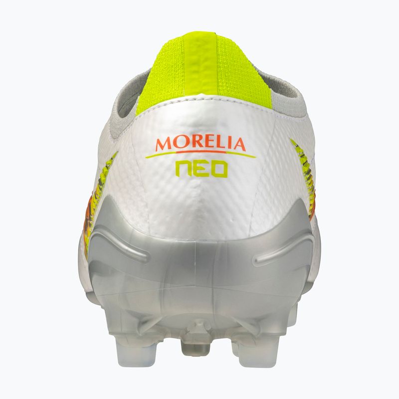 Buty piłkarskie Mizuno Morelia Neo V β Japan AG white/lava orange/evening primrose 3