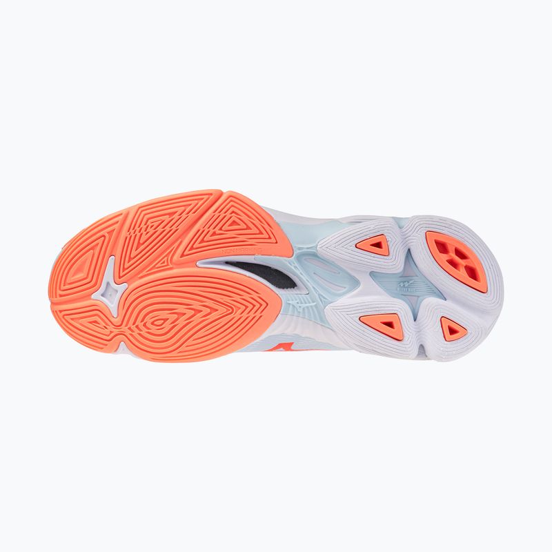 Buty do siatkówki damskie Mizuno Wave Lightning Pro blue finch/lava orange/flamingo coral 4