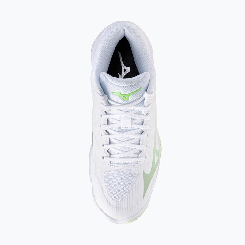 Buty do siatkówki damskie Mizuno Wave Lightning Pro Mid white/aqua gray/ambrosia 5